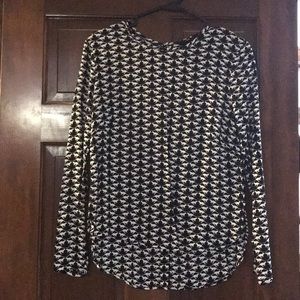 Cat print top. Size 2. H&M.